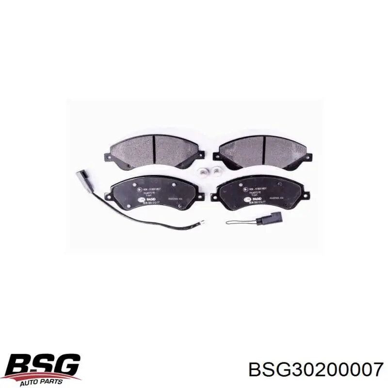 Тормозні колодки BSG BSG30200007