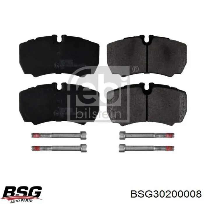 Задні гальмівні колодки BSG BSG30200008 ціна, від 21.64 USD