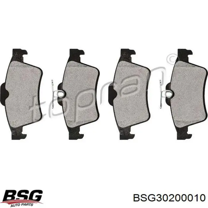 Купити BSG30200010 BSG Задні колодки