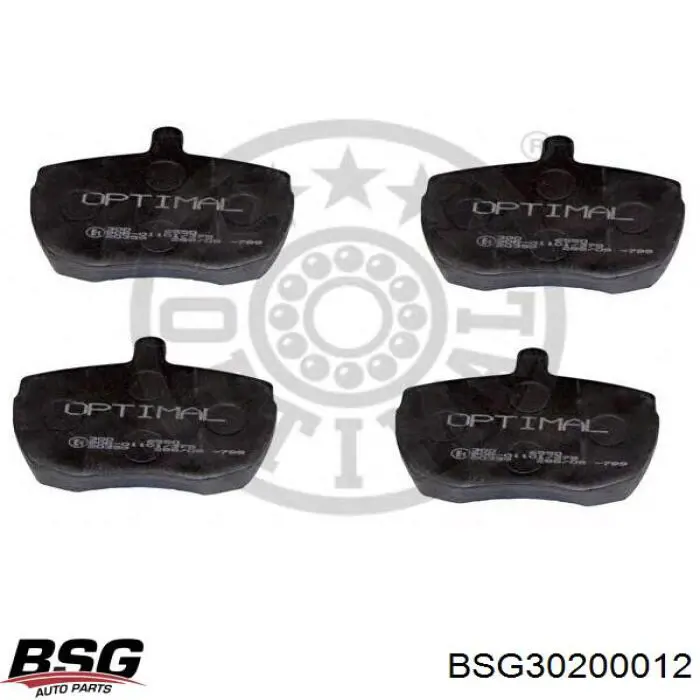 Передні тормозні колодки BSG30200012 BSG