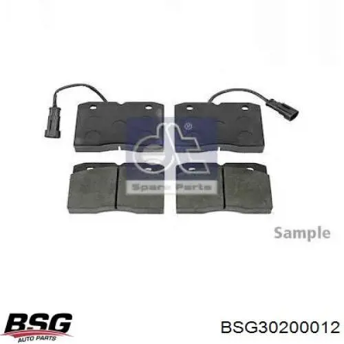 BSG30200012 BSG Передні гальмівні колодки