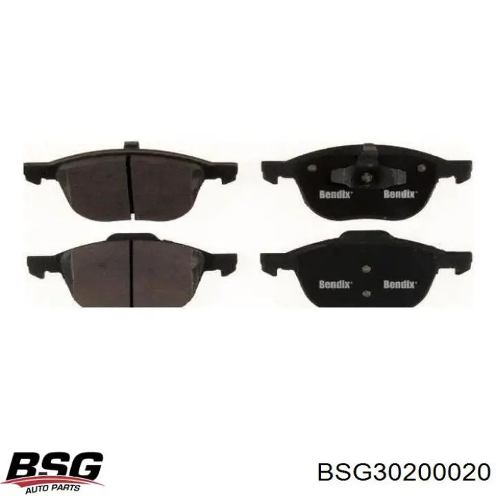 Передні тормозні колодки BSG30200020 BSG