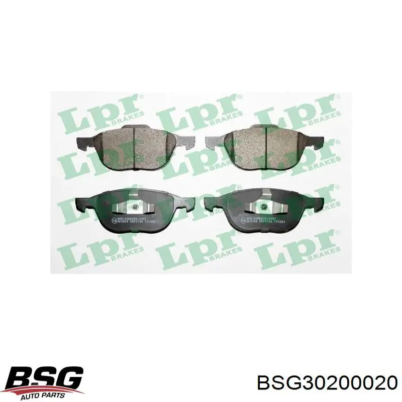 Купити BSG30200020 BSG Колодки гальмівні передні, дискові