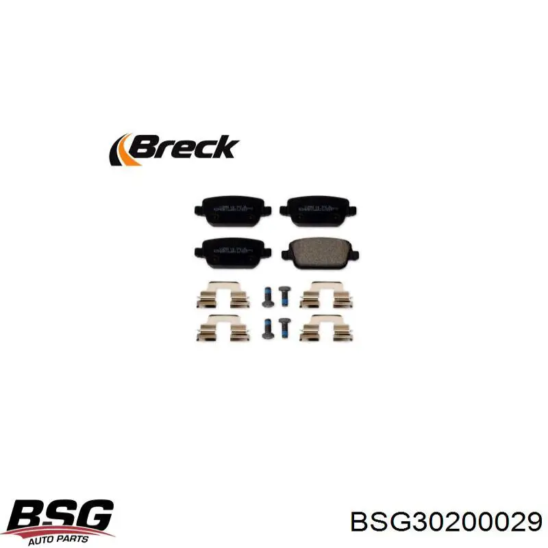Задні гальмівні колодки BSG BSG30200029 ціна, від 16.58 USD