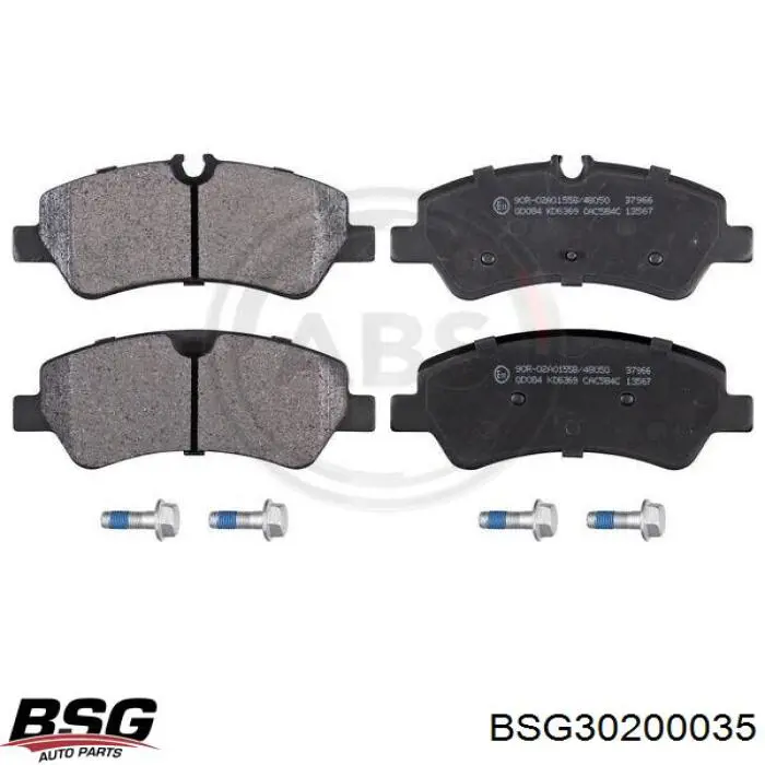 BSG30200035 BSG Колодки гальмівні задні, дискові