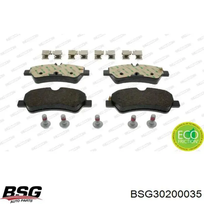 Задні гальмівні колодки BSG BSG30200035 ціна, від 21.68 USD