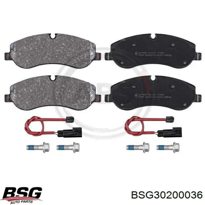 Купити BSG30200036 BSG Колодки гальмівні передні, дискові