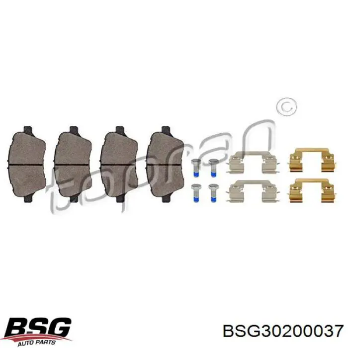 Гальмівні колодки BSG BSG30200037 ціна, від 24.43 USD