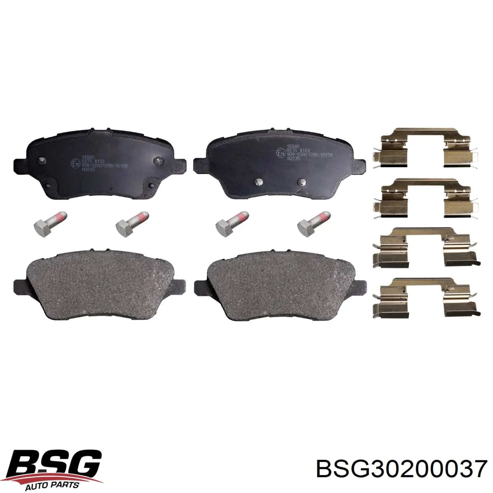 BSG30200037 BSG Передні гальмівні колодки