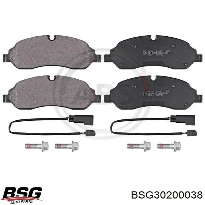 Купити BSG30200038 BSG Колодки гальмівні передні, дискові
