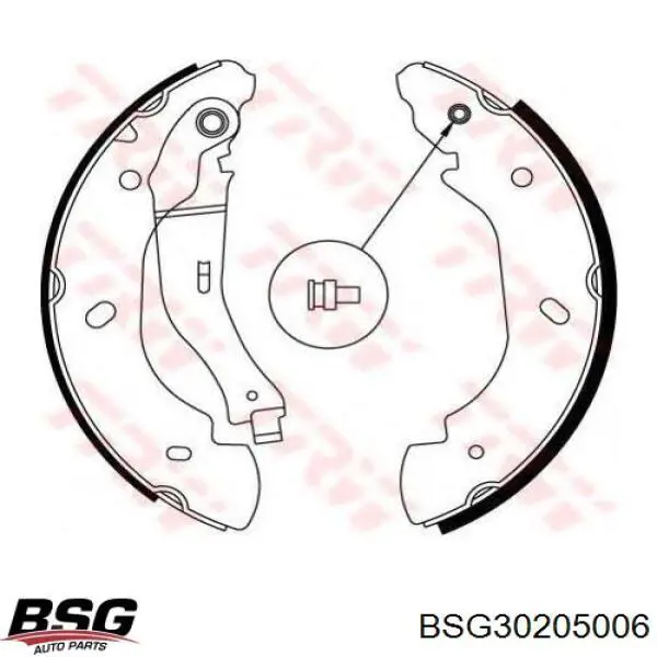 Колодки гальмові задні, барабанні BSG30205006 BSG
