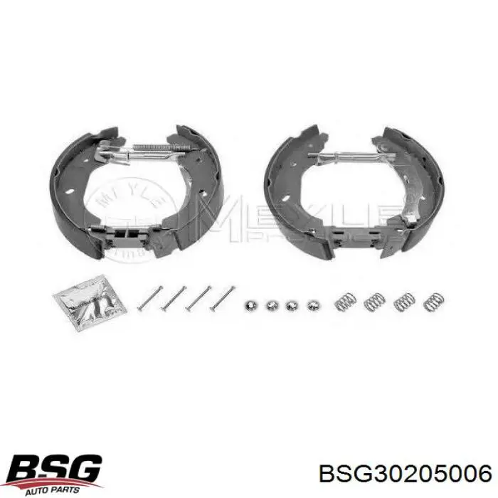 BSG30205006 BSG Колодки гальмівні задні, барабанні