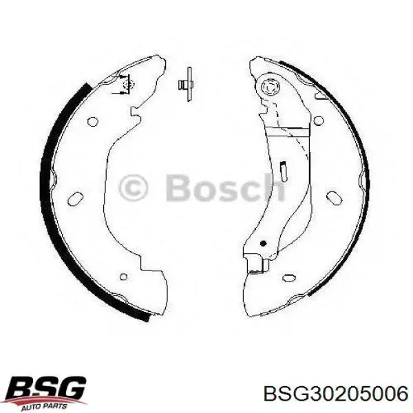 Колодки гальмові задні, барабанні BSG BSG30205006 ціна, від 24.47 USD