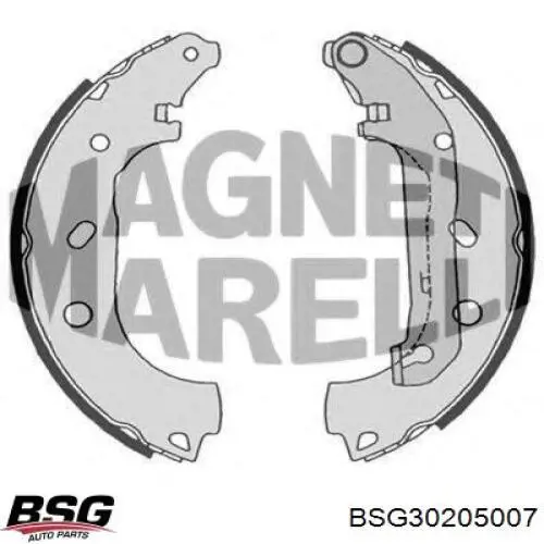 Колодки гальмові задні, барабанні BSG BSG30205007 ціна, від 28.03 USD