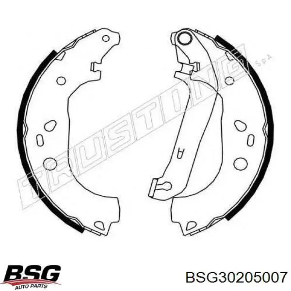 Купити BSG30205007 BSG Колодки гальмові задні, барабанні