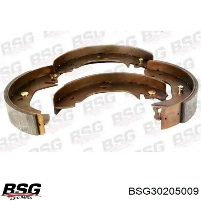 BSG30205009 BSG колодки гальмові задні, барабанні