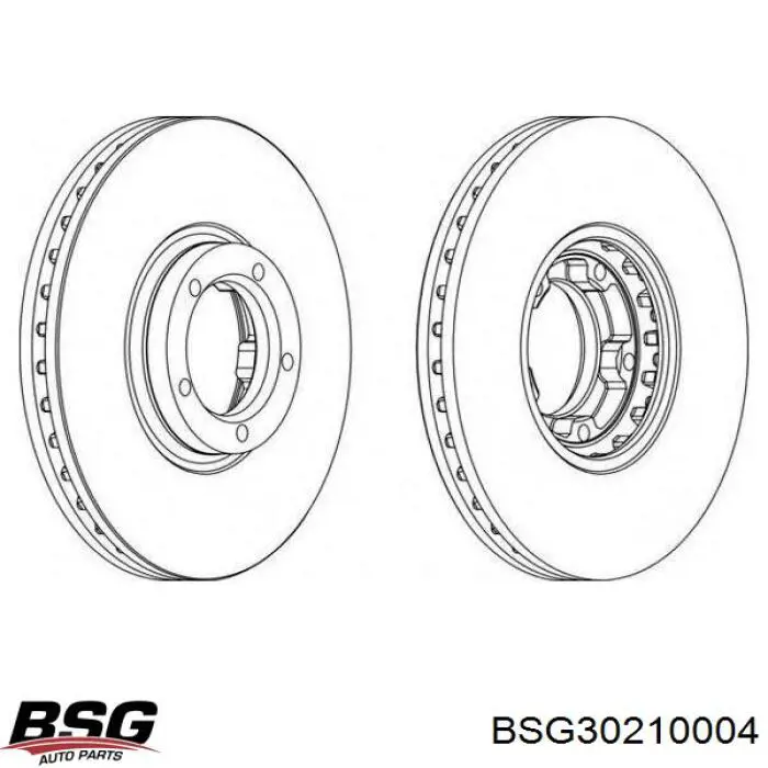 Диск переднього гальма BSG BSG30210004 ціна, від 27.55 USD