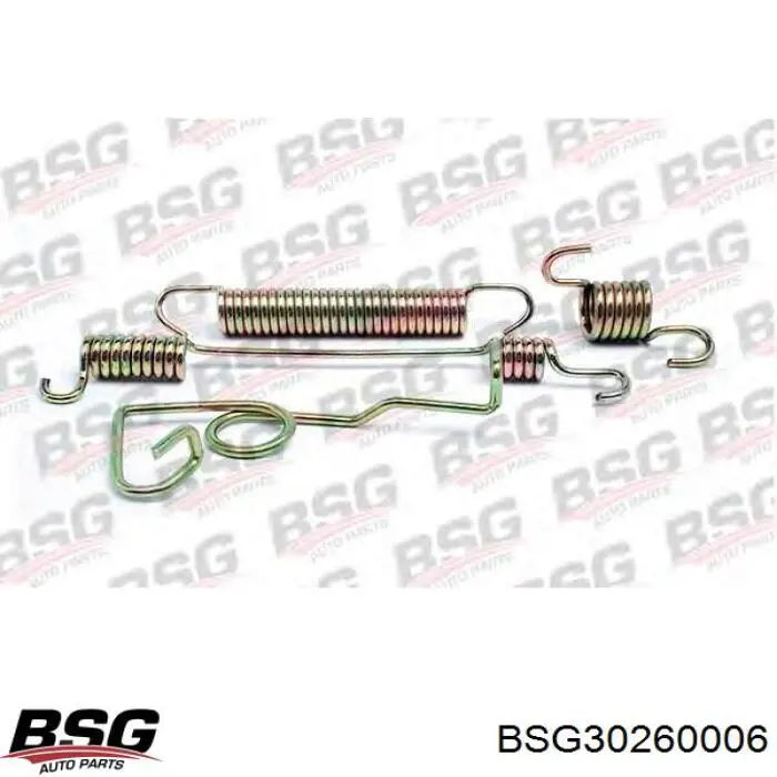 Ремкомплект гальмівних колодок BSG BSG30260006 ціна, від 4.93 USD