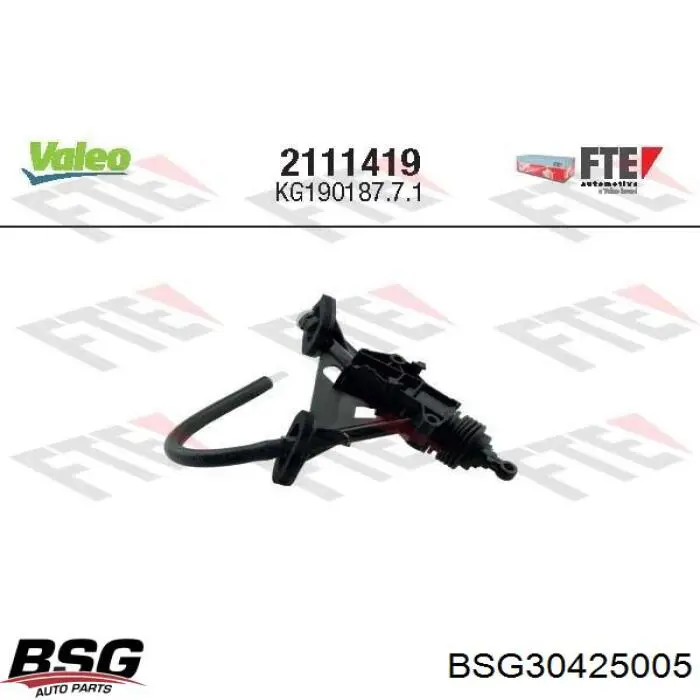 Головний циліндр зчеплення 30425005 BSG