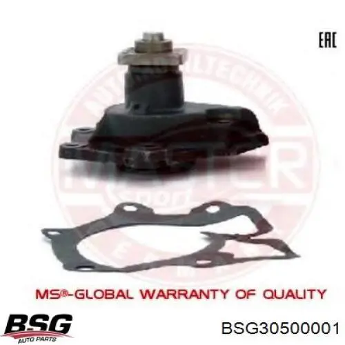 Помпа охолодження BSG BSG30500001 ціна, від 29.04 USD
