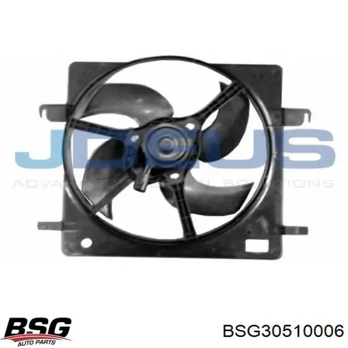 BSG30510006 BSG дифузор радіатора охолодження, в зборі з двигуном і крильчаткою