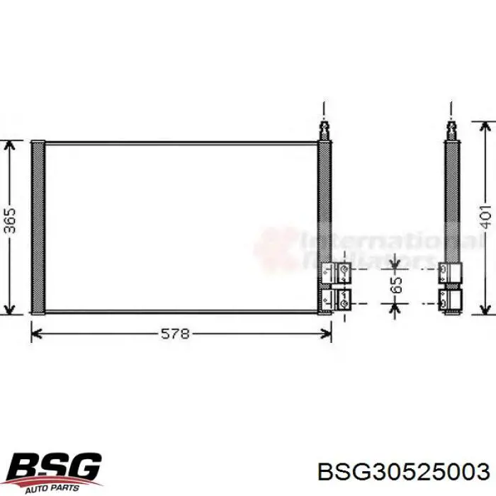 Конденсатор кондиціонера BSG BSG30525003 ціна, від 62.60 USD
