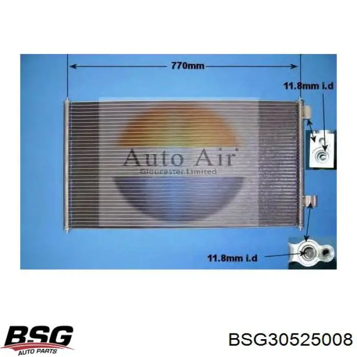 Радіатор кондиціонера BSG30525008 BSG