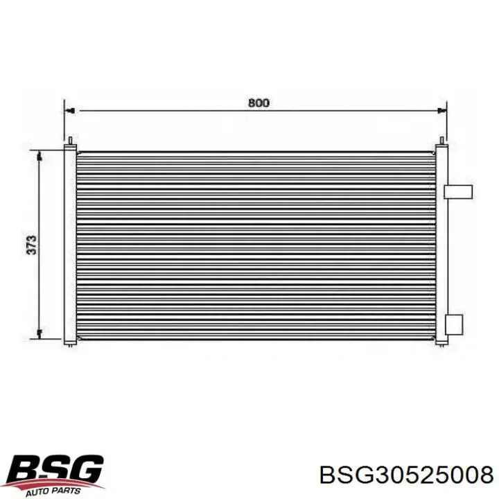 Купити BSG30525008 BSG Радіатор системи охолодження кондиціонера