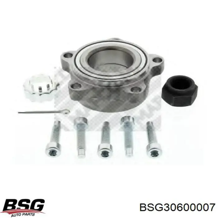 Комплект підшипник маточини передньої BSG BSG30600007 ціна, від 33.42 USD