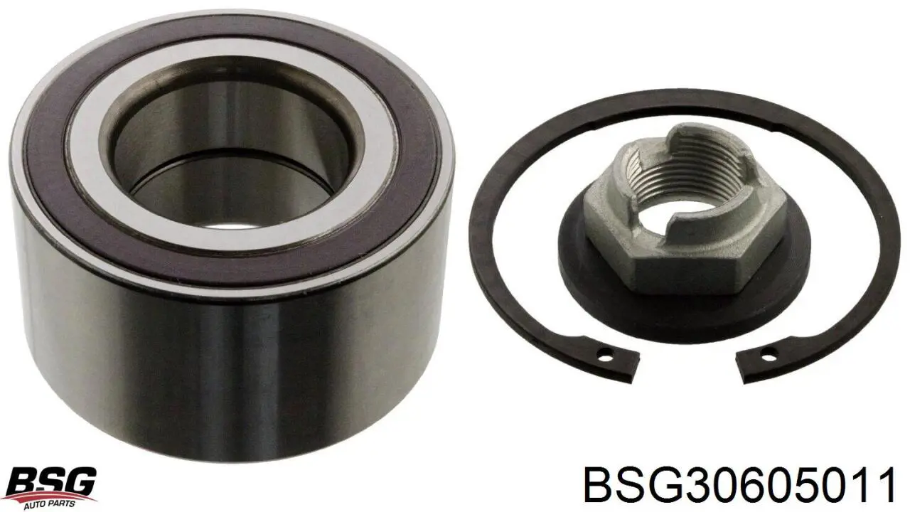 Комплект підшипник маточини передньої BSG BSG30605011 ціна, від 22.98 USD