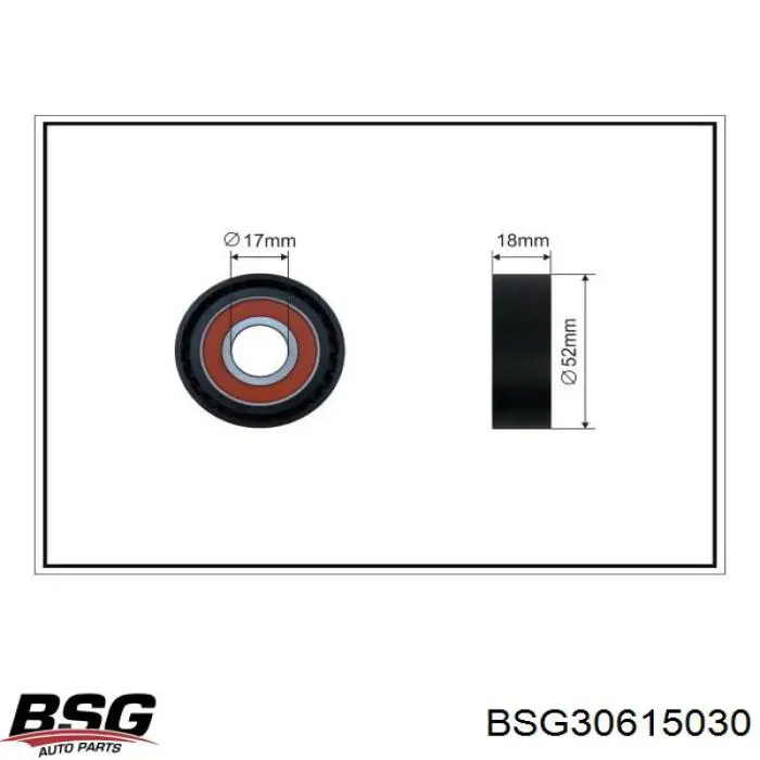 Натягувач приводного ременя BSG BSG30615030 ціна, від 48.62 USD