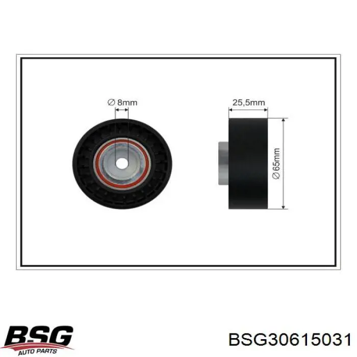 BSG30615031 BSG ролик приводного ременя, паразитний