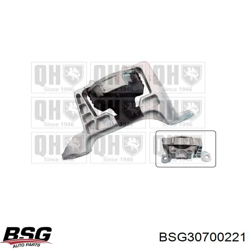 Купити BSG30700221 BSG Подушка (опора) двигуна, права