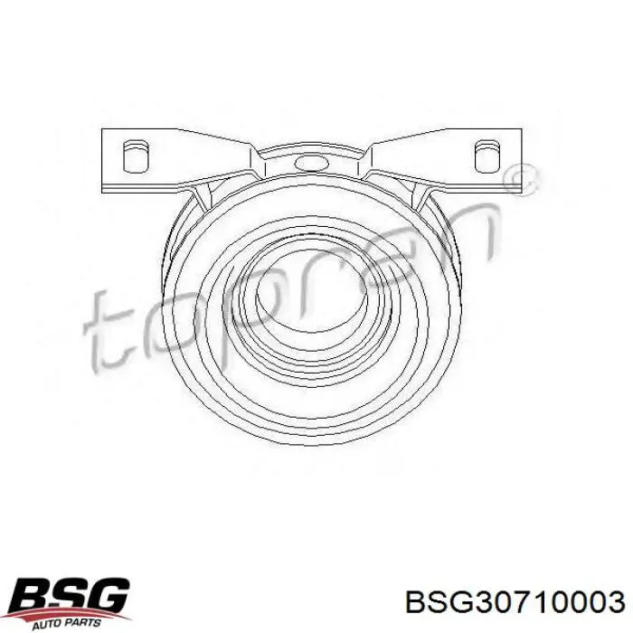Опора карданного валу BSG BSG30710003