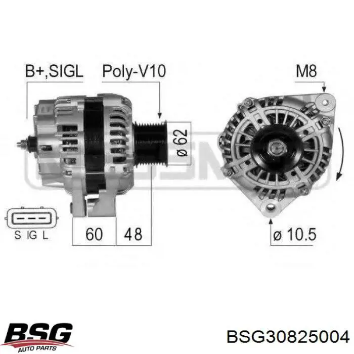 BSG30825004 BSG генератор