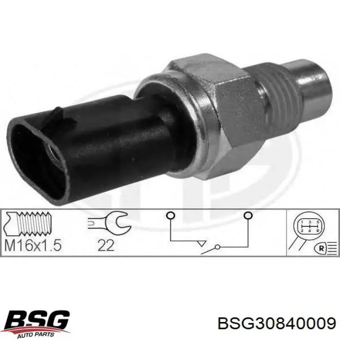 Купити BSG30840009 BSG Вмикач ліхтарів заднього ходу