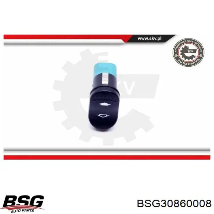 Купити BSG30860008 BSG Кнопка вмикання двигуна склопідіймача передня ліва