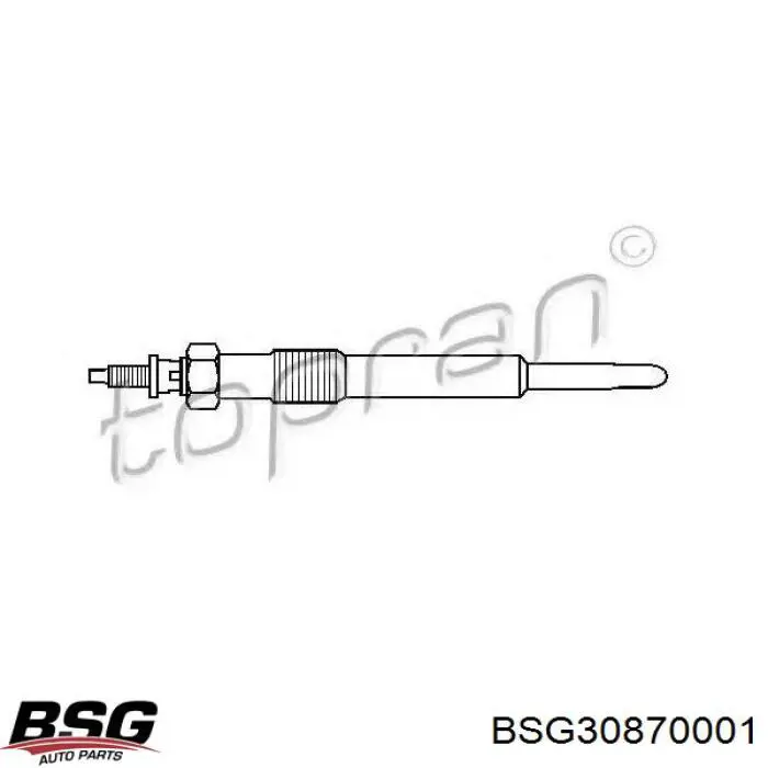 Свіча накалу BSG BSG30870001 ціна, від 6.62 USD
