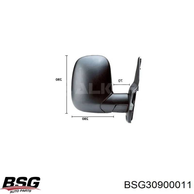 Дзеркало праве 94VB17682FP Ford