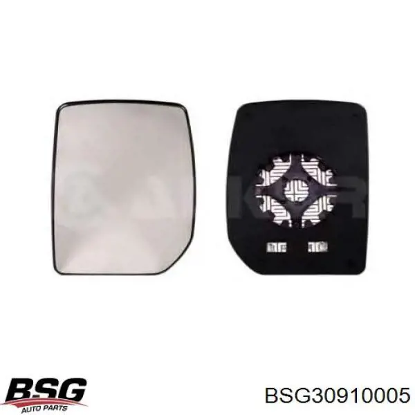 BSG30910005 BSG дзеркальний елемент дзеркала заднього виду, правого