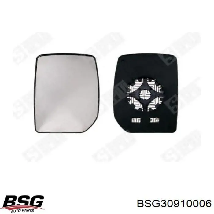 BSG30910006 BSG дзеркальний елемент дзеркала заднього виду, лівого