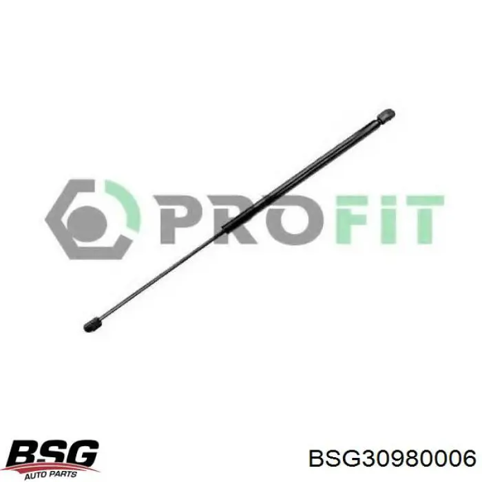 BSG30980006 BSG амортизатор кришки багажника/ двері 3/5-ї задньої