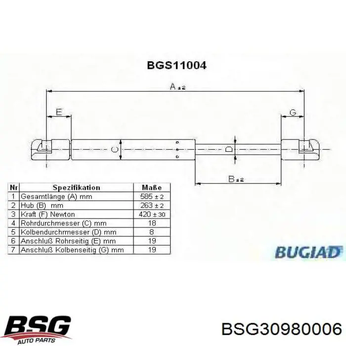 Купити 4M51N406A10AD Ford Амортизатор двері багажника