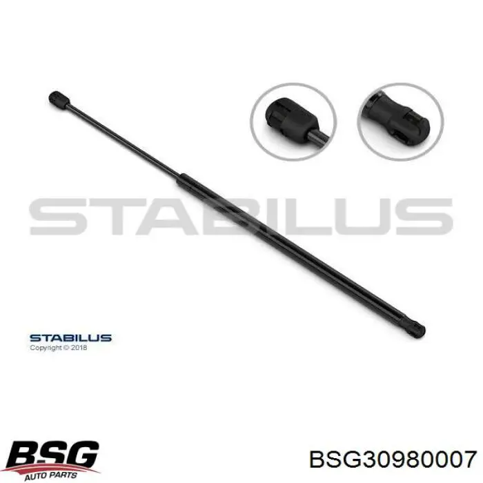 BSG30980007 BSG Амортизатор кришки багажника / двері 3/5-ї задньої