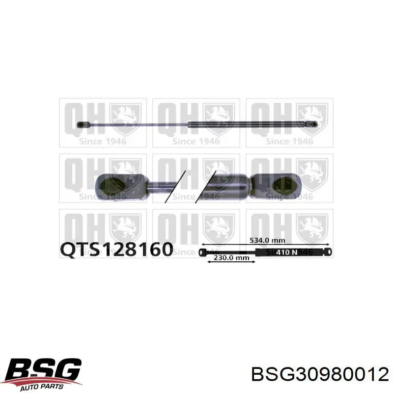 Амортизатор багажника GS0160 Magneti Marelli
