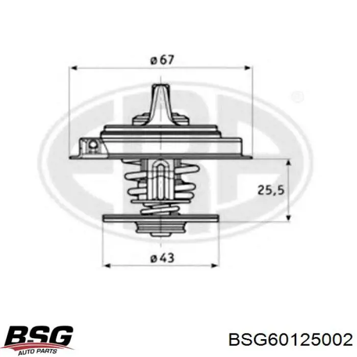 Автомобільний термостат BSG BSG60125002 ціна, від 11.15 USD