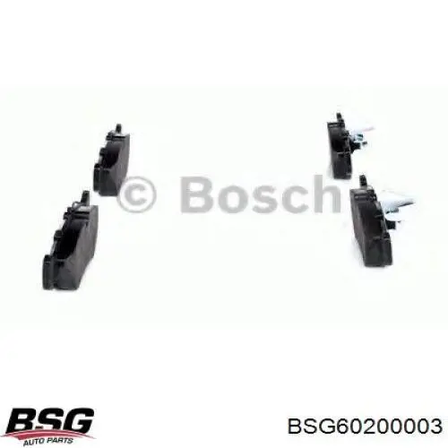 BSG60200003 BSG Колодки гальмівні задні, дискові