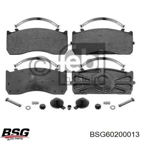 Гальмівні колодки BSG BSG60200013 ціна, від 54.37 USD