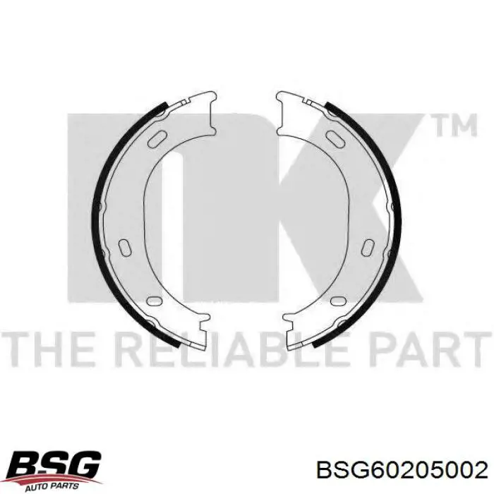 BSG60205002 BSG колодки ручника/стоянкового гальма