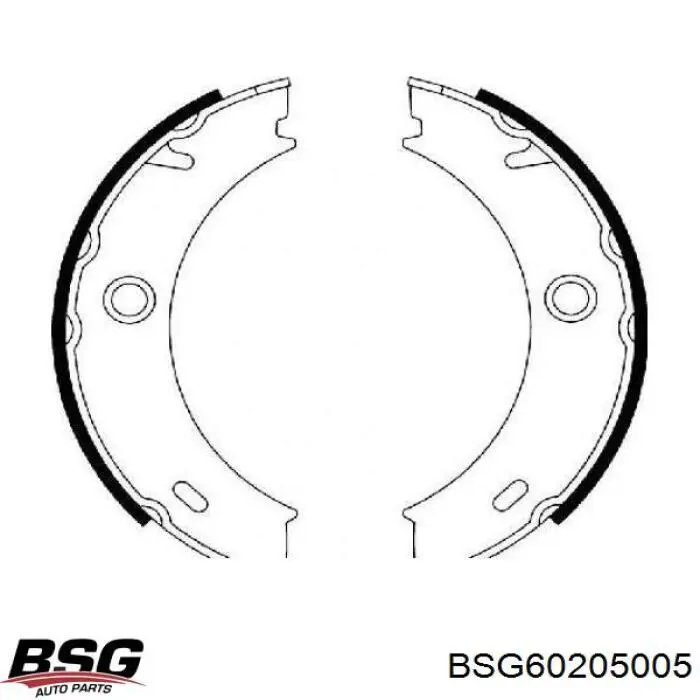 Колодки ручника / стоянкового гальма BSG BSG60205005 ціна, від 13.84 USD